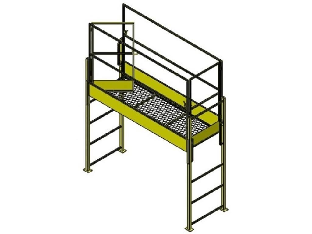 Andaime Modular Estreito Com Regulagens De Altura